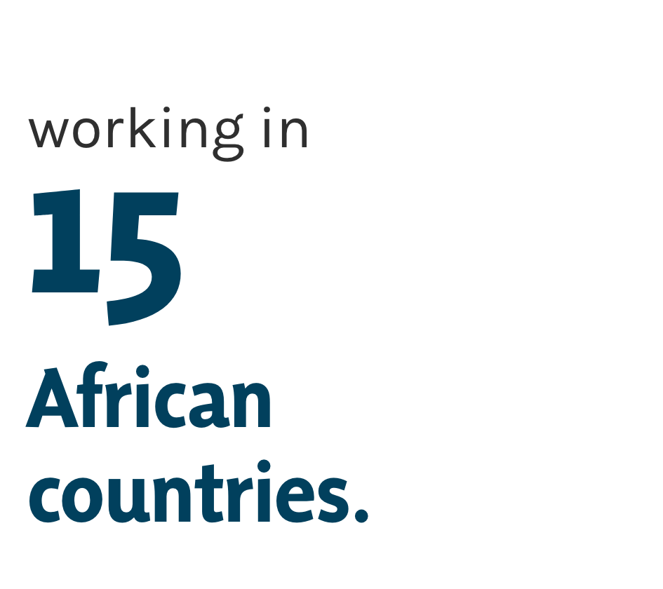 working in 15 african countries