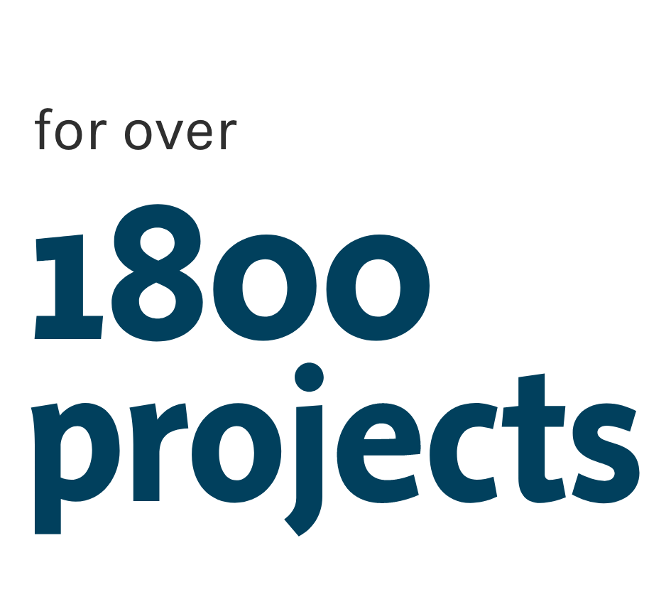 1800 projects