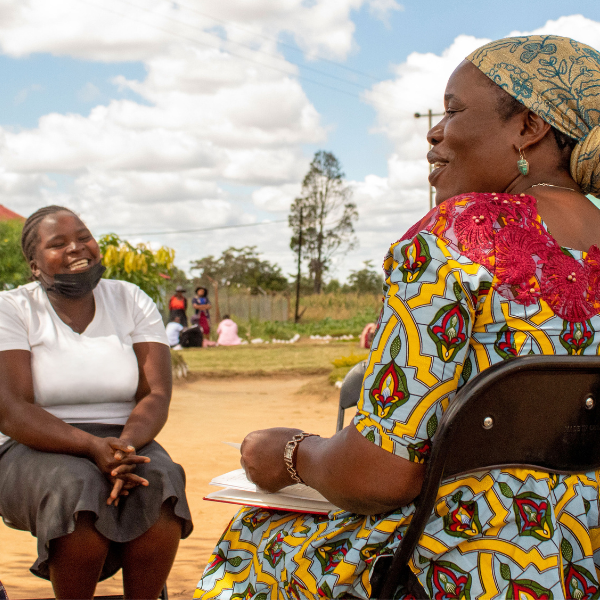 Idah Mukuka Nambeya visiting the Musasa Project in Zimbabwe - Photo by Wonai Haruperi