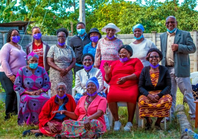 group photo of women outside