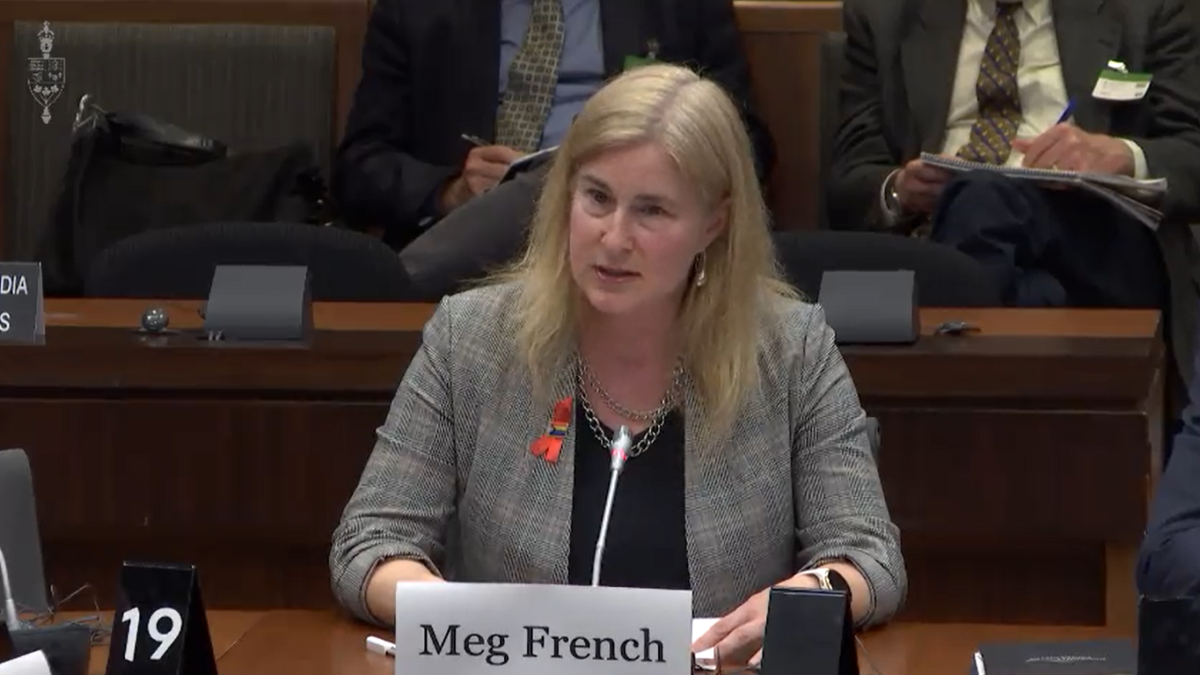 Meg French speaking at Canada's House of Commons